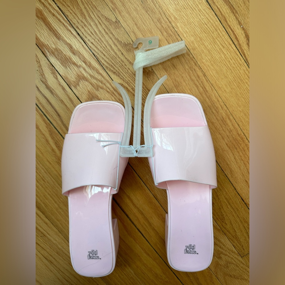 Wild Fable pink jelly shoes purchased from Target